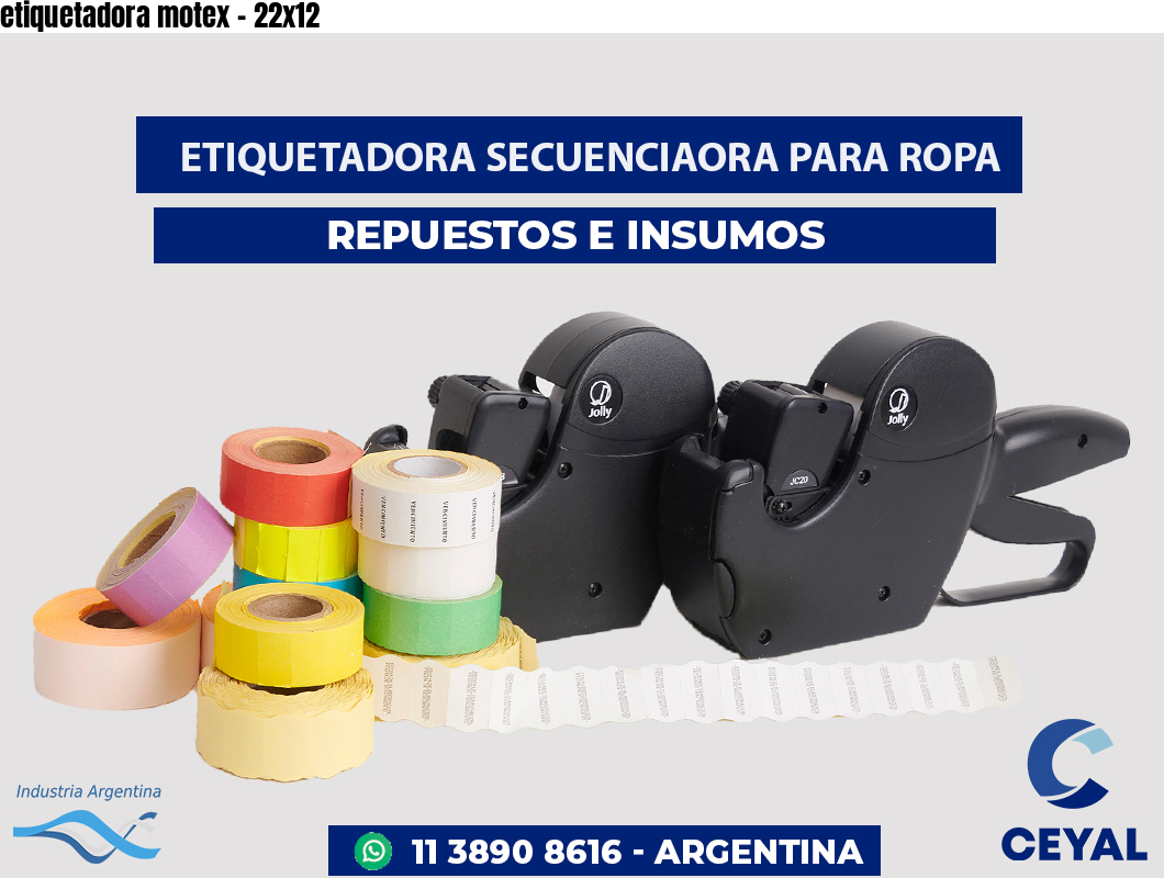 etiquetadora motex - 22x12
