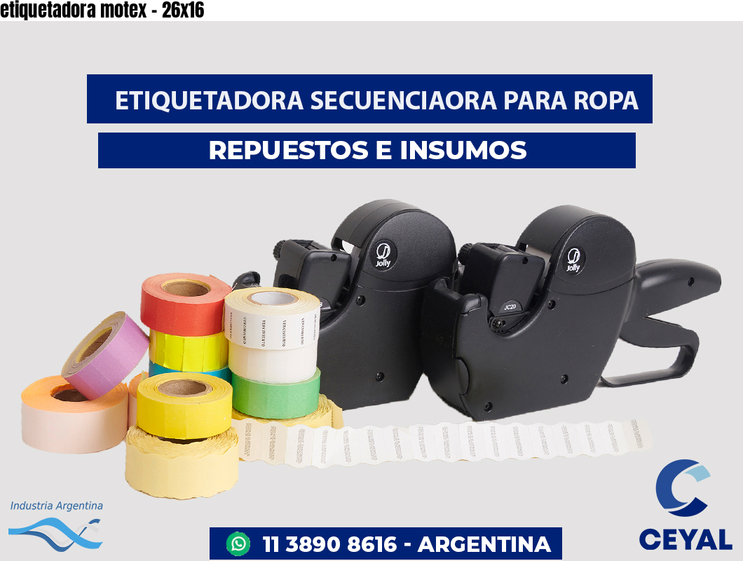 etiquetadora motex - 26x16