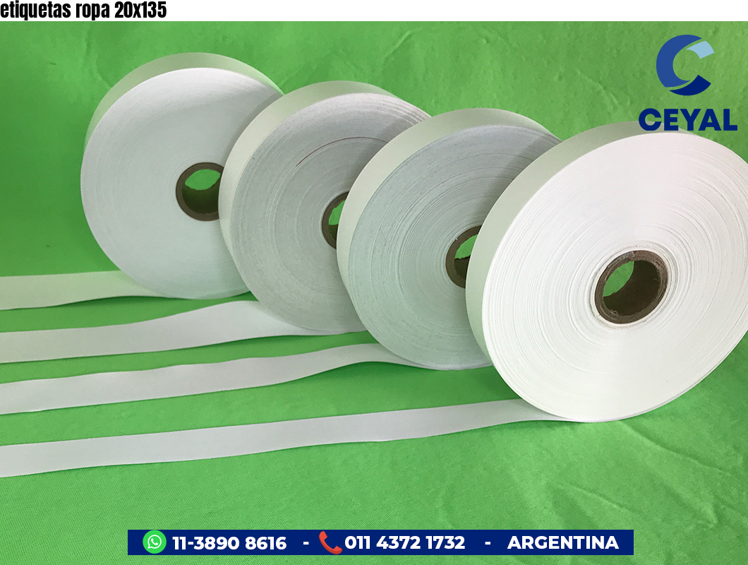 etiquetas ropa 20x135