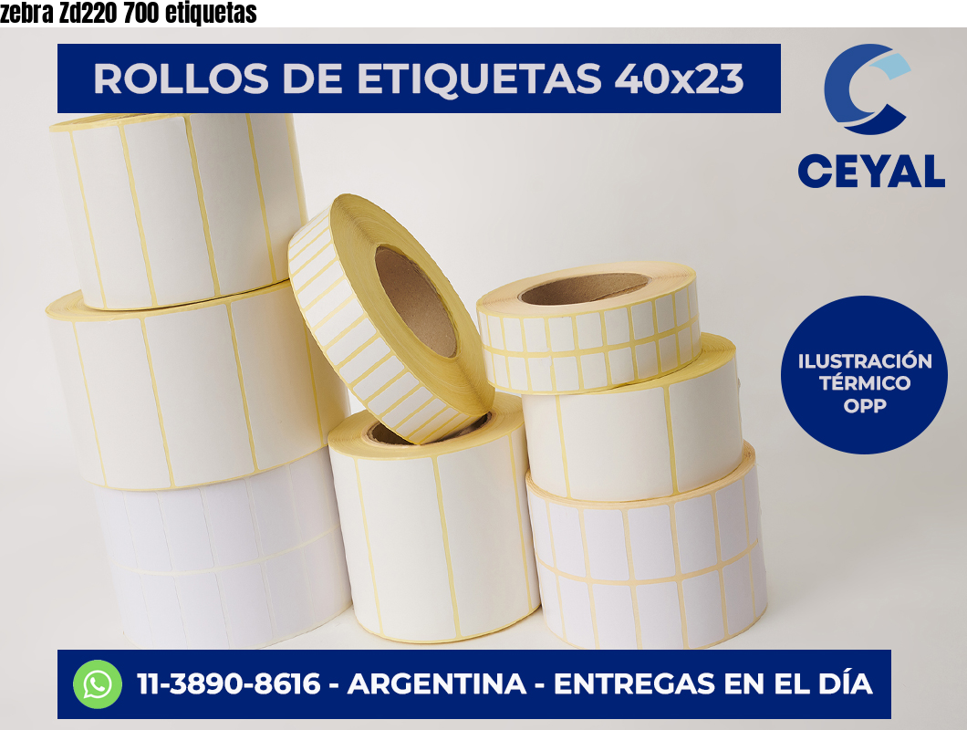 zebra Zd220 700 etiquetas