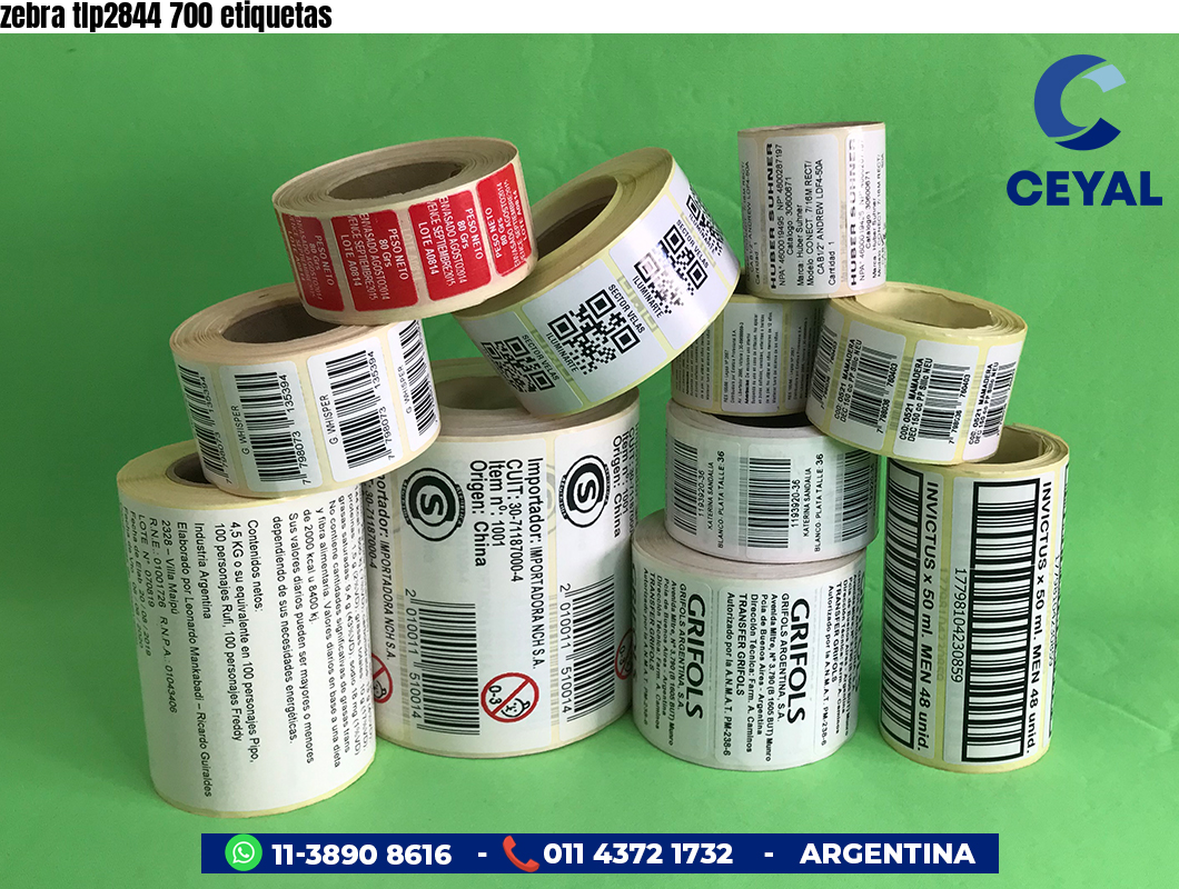 zebra tlp2844 700 etiquetas