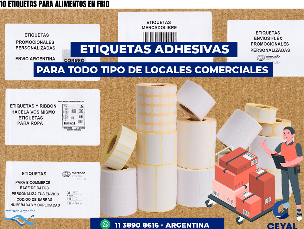 10 ETIQUETAS PARA ALIMENTOS EN FRIO