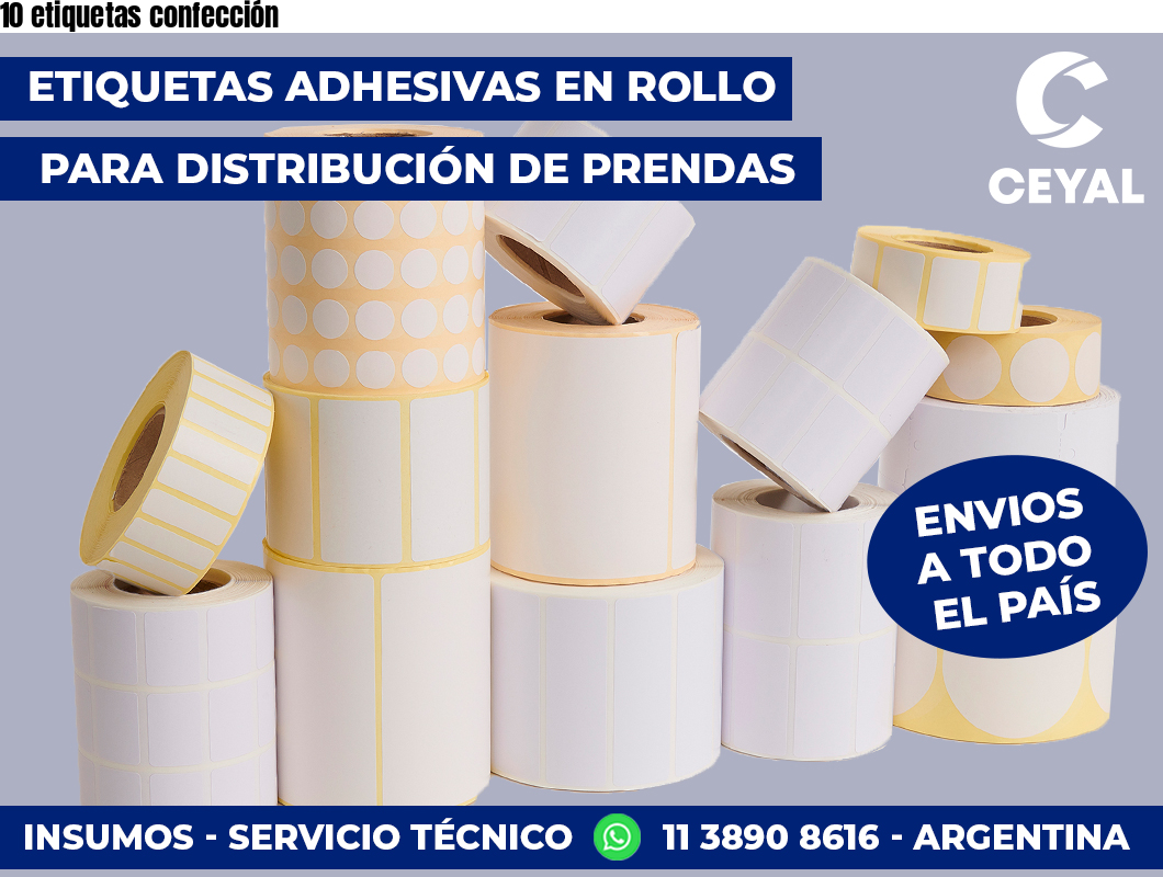 10 etiquetas confección