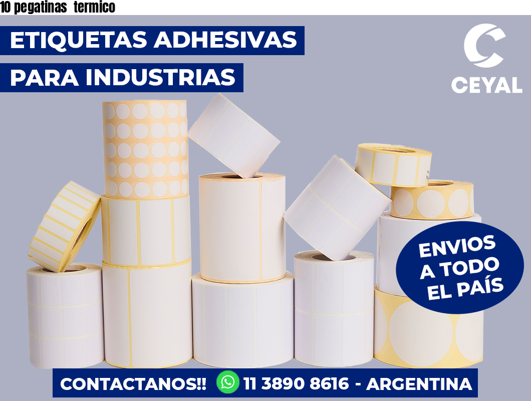 10 pegatinas  termico