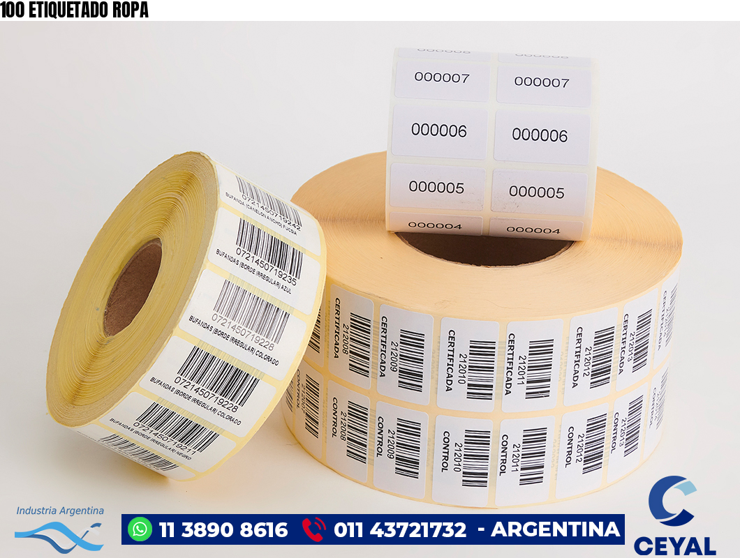 100 ETIQUETADO ROPA