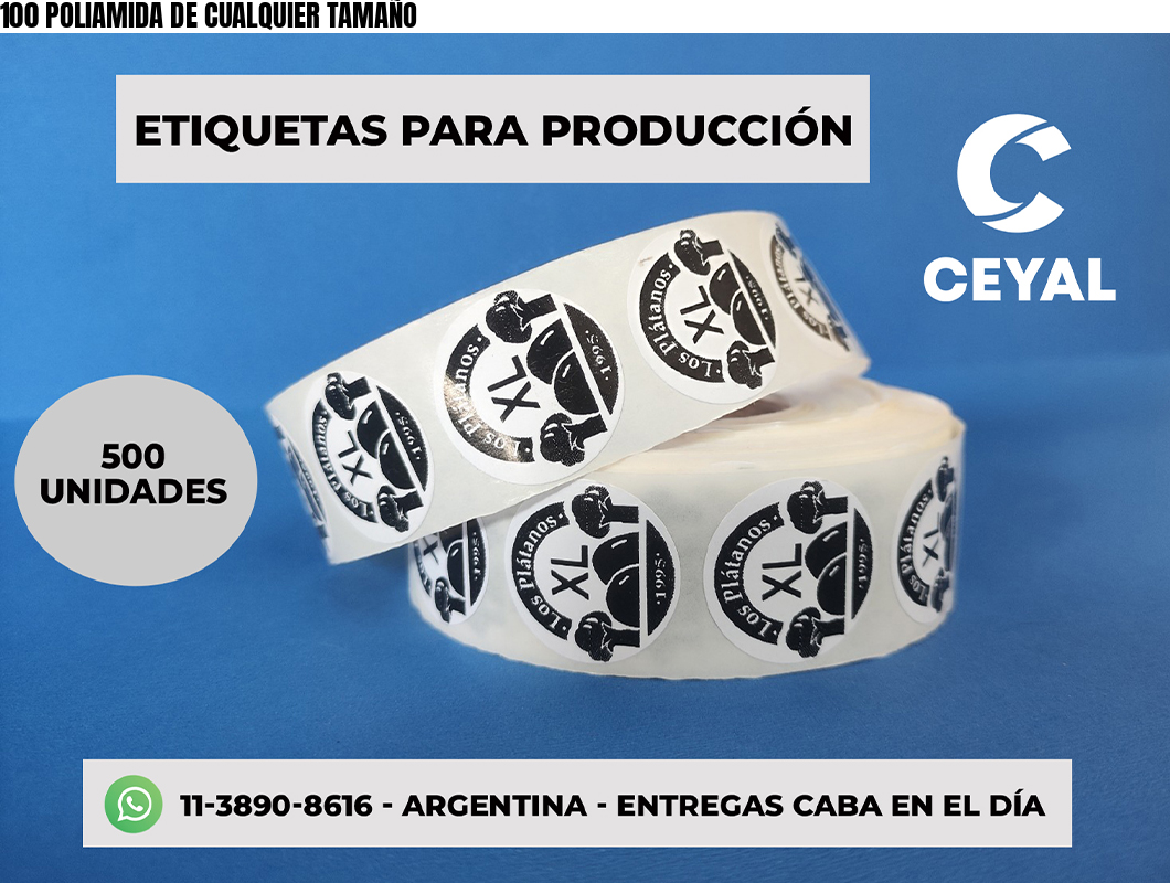 100 POLIAMIDA DE CUALQUIER TAMAÑO