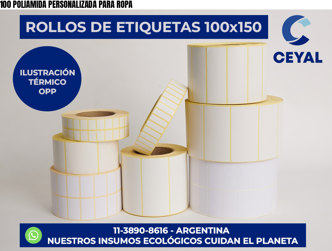 100 POLIAMIDA PERSONALIZADA PARA ROPA