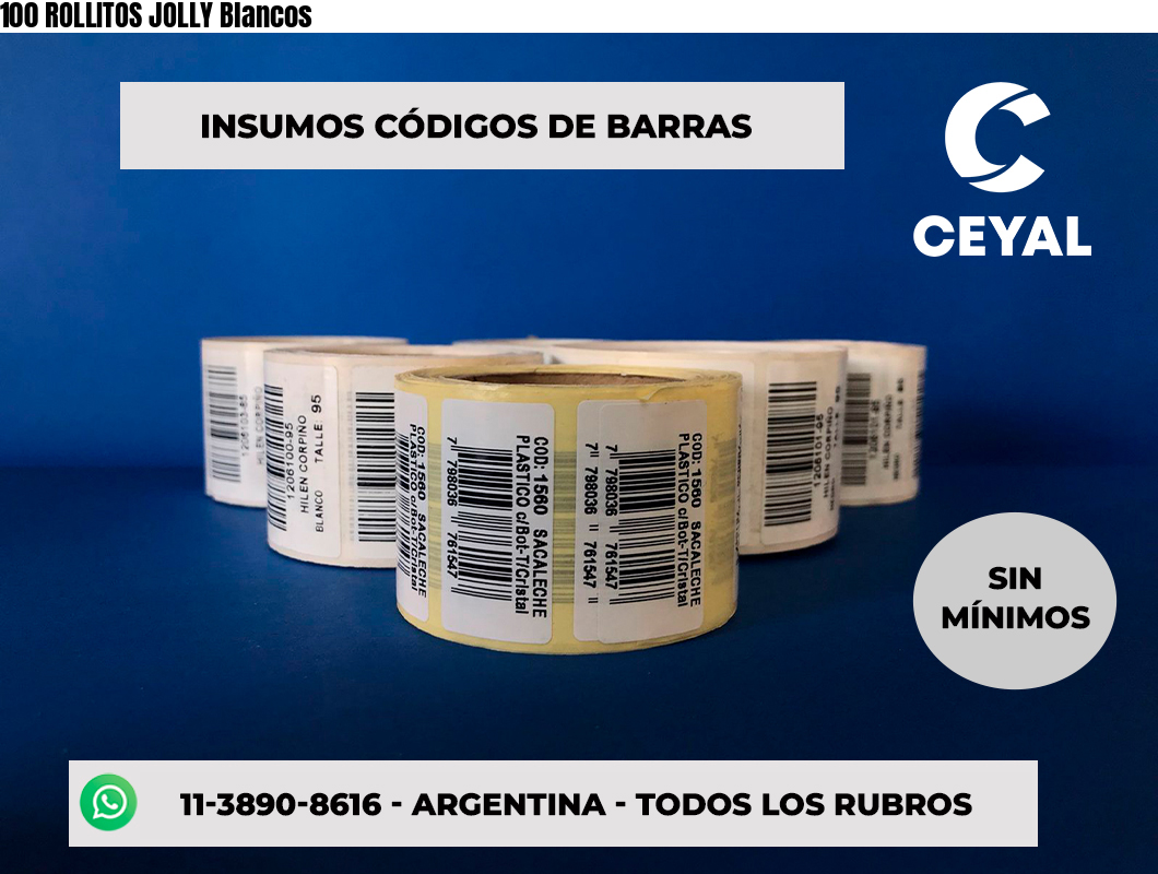100 ROLLITOS JOLLY Blancos