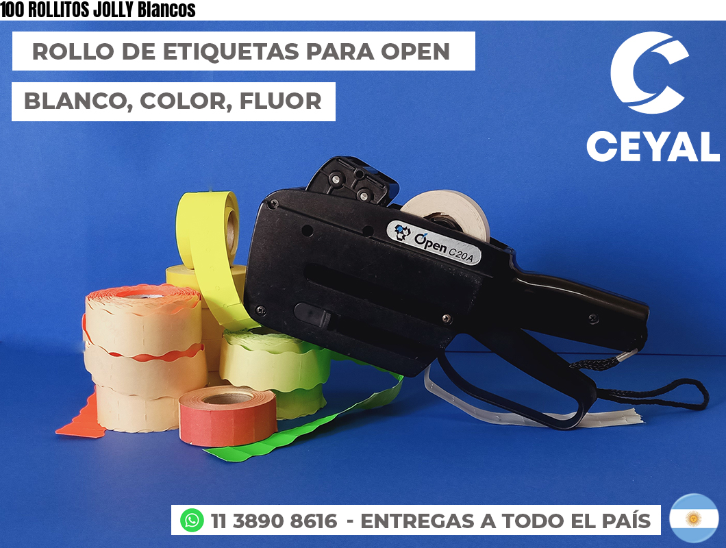 100 ROLLITOS JOLLY Blancos