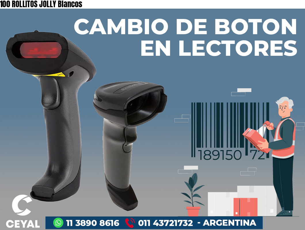 100 ROLLITOS JOLLY Blancos