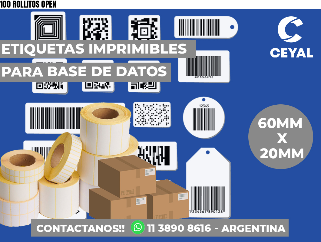 100 ROLLITOS OPEN