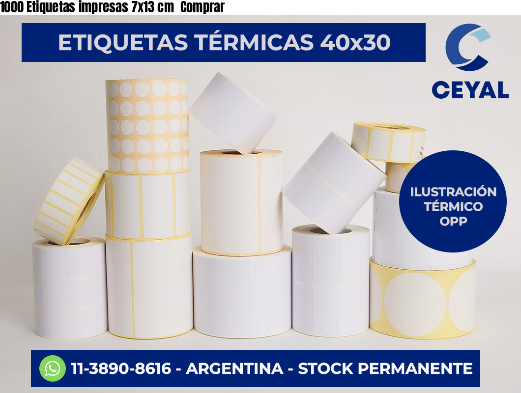 1000 Etiquetas impresas 7×13 cm  Comprar