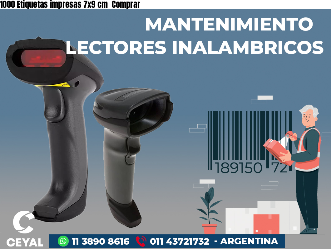 1000 Etiquetas impresas 7x9 cm  Comprar
