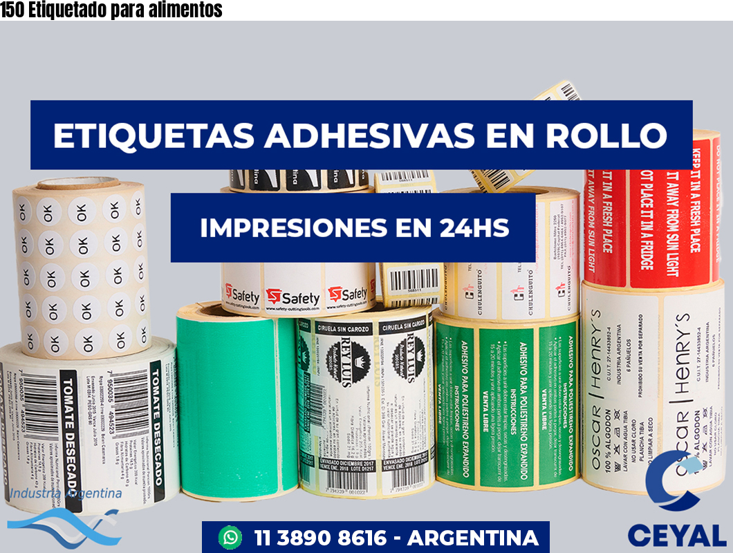 150 Etiquetado para alimentos