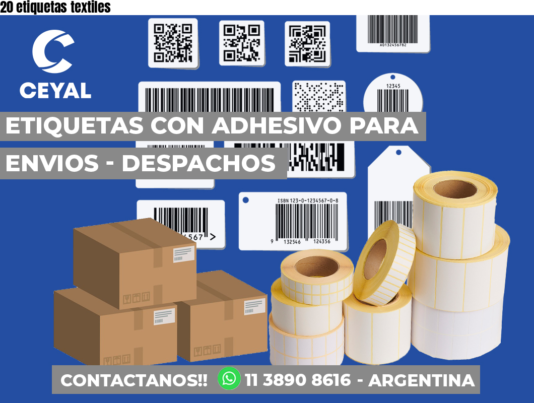 20 etiquetas textiles