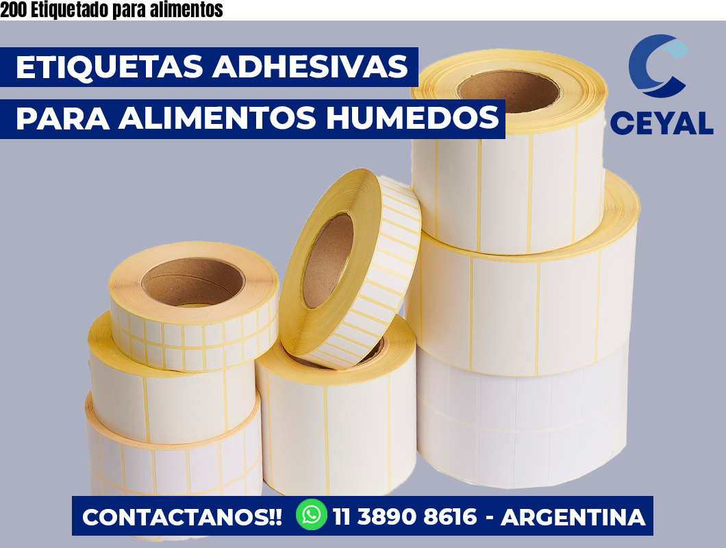 200 Etiquetado para alimentos