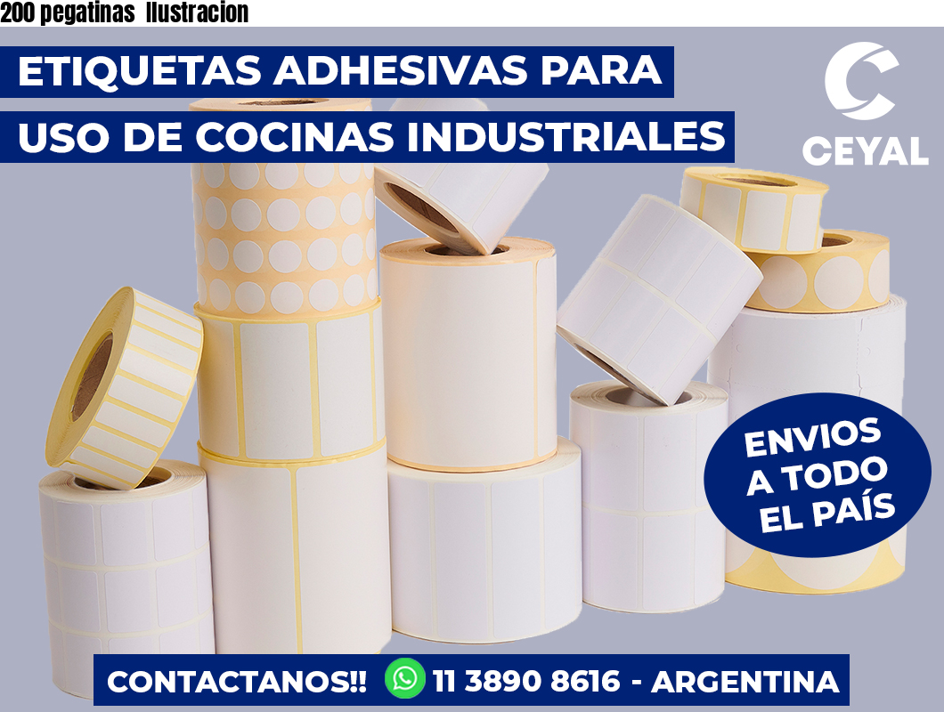 200 pegatinas Ilustracion