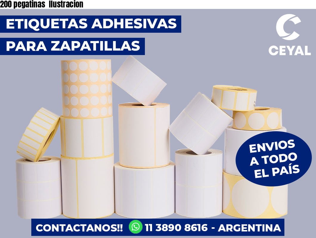 200 pegatinas Ilustracion
