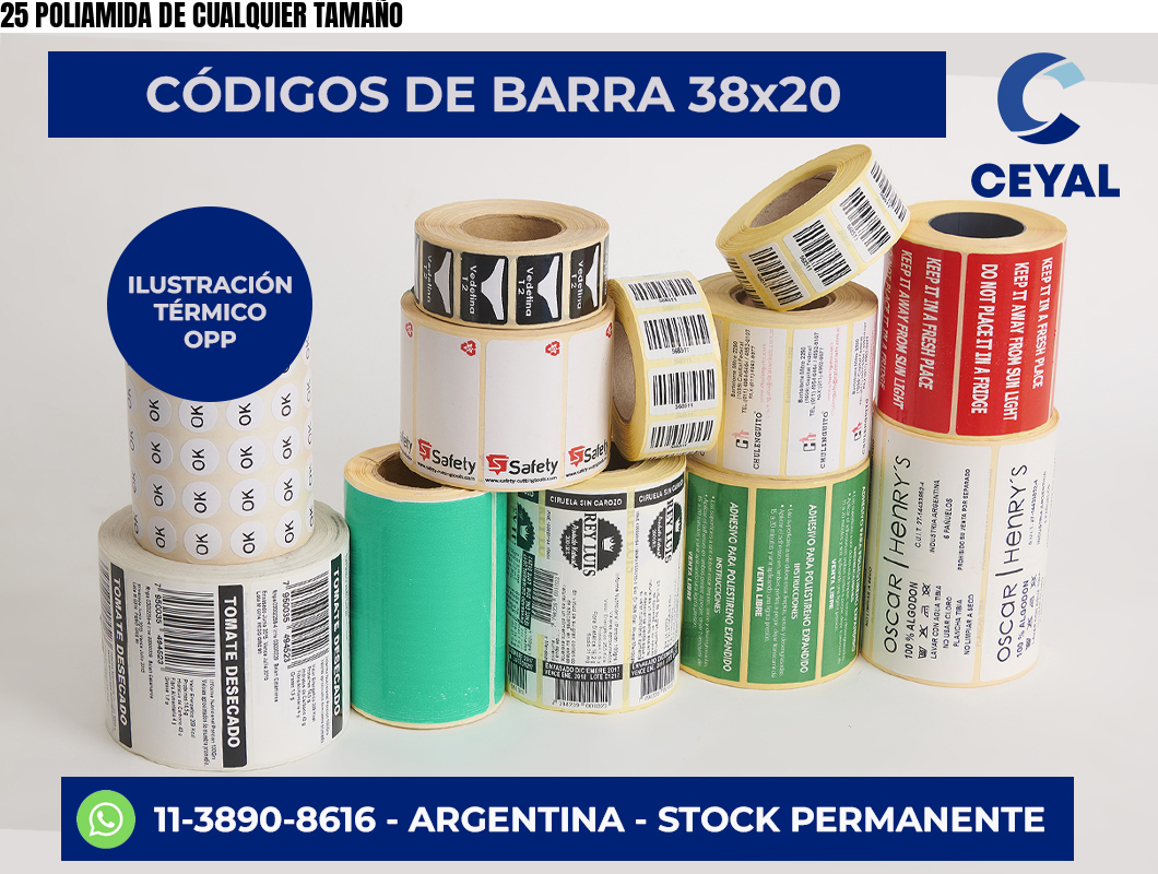 25 POLIAMIDA DE CUALQUIER TAMAÑO