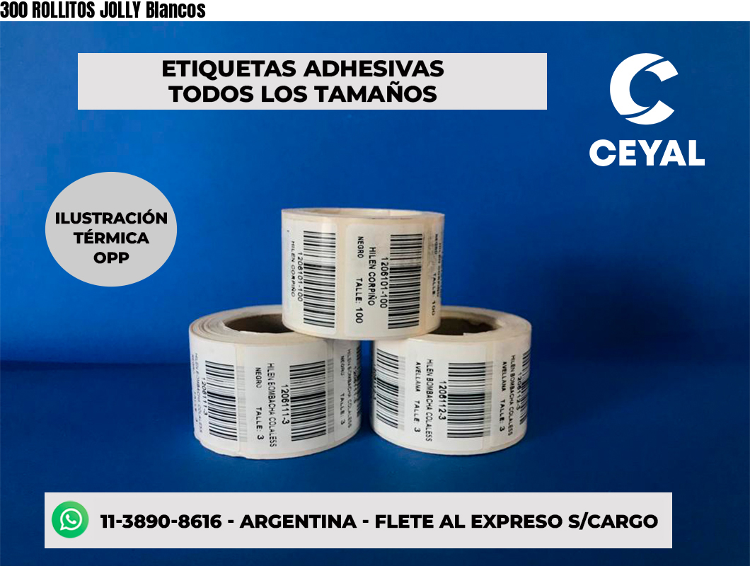 300 ROLLITOS JOLLY Blancos