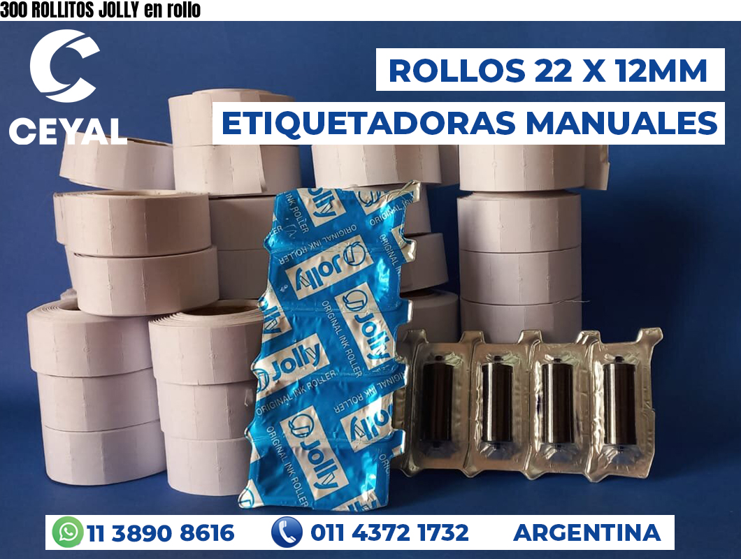 300 ROLLITOS JOLLY en rollo