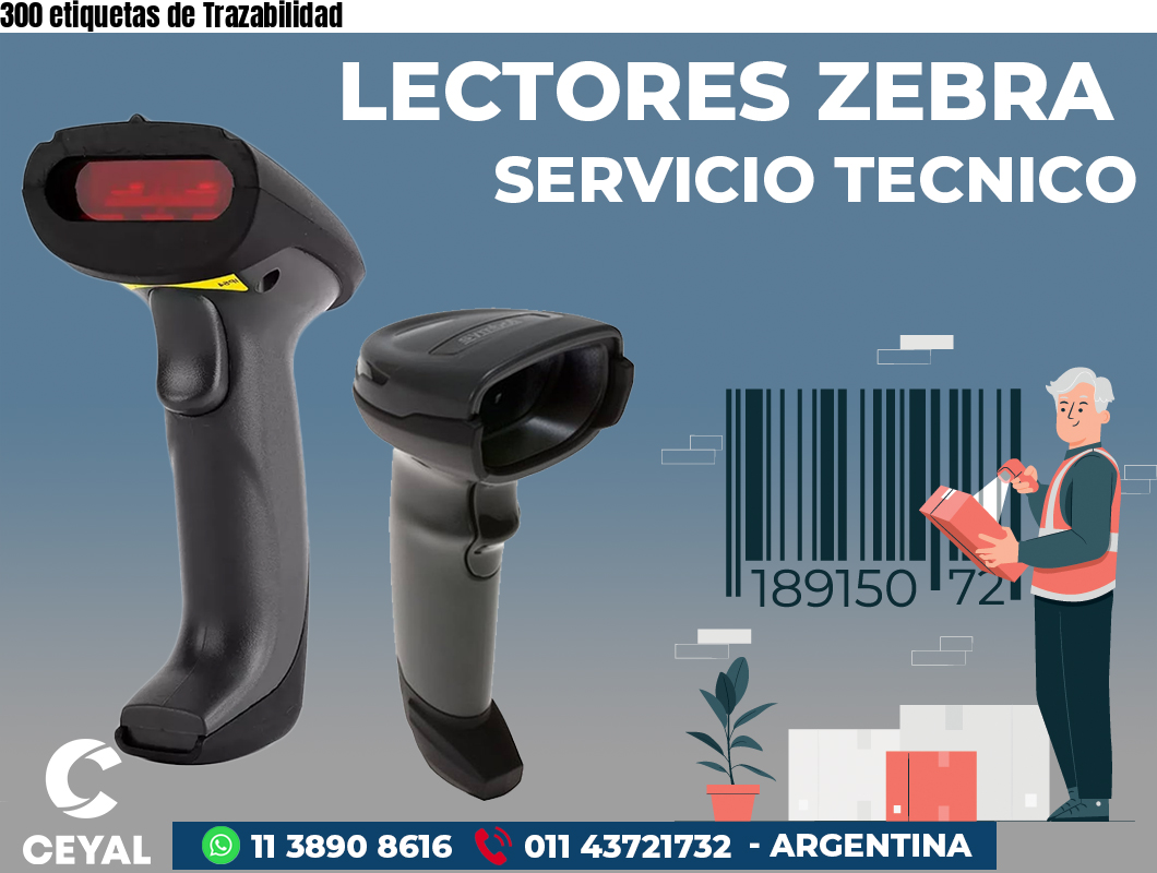300 etiquetas de Trazabilidad