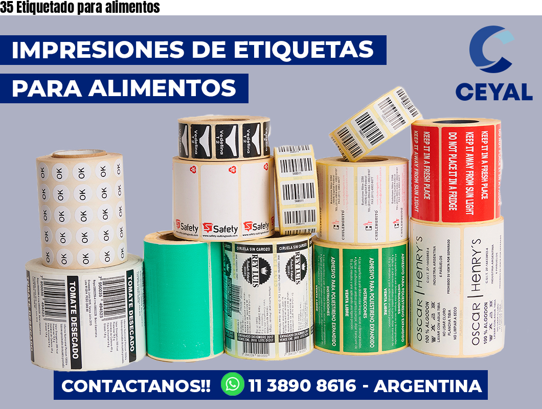 35 Etiquetado para alimentos