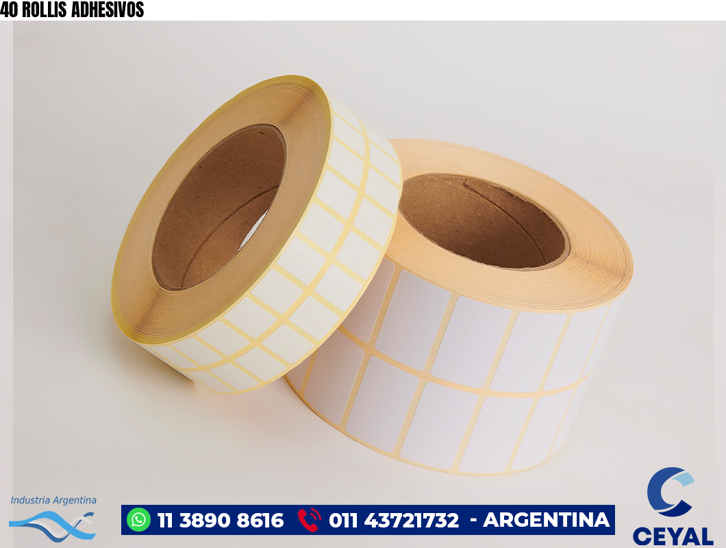 40 ROLLIS ADHESIVOS