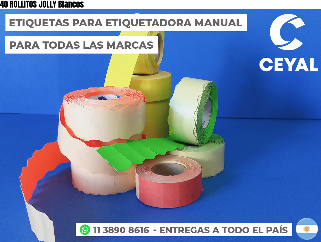 40 ROLLITOS JOLLY Blancos