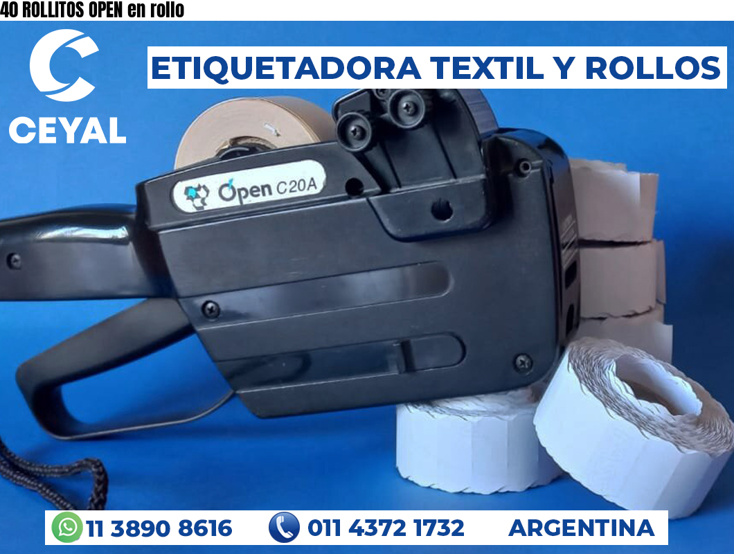 40 ROLLITOS OPEN en rollo