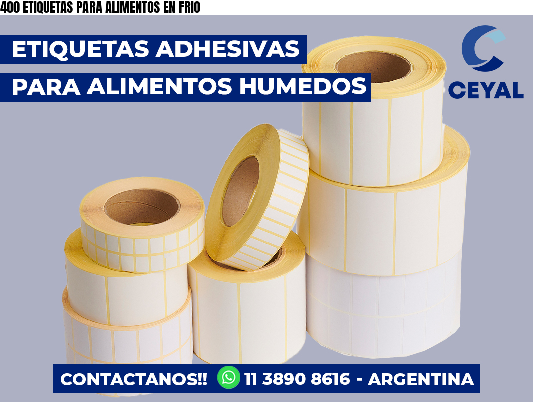 400 ETIQUETAS PARA ALIMENTOS EN FRIO