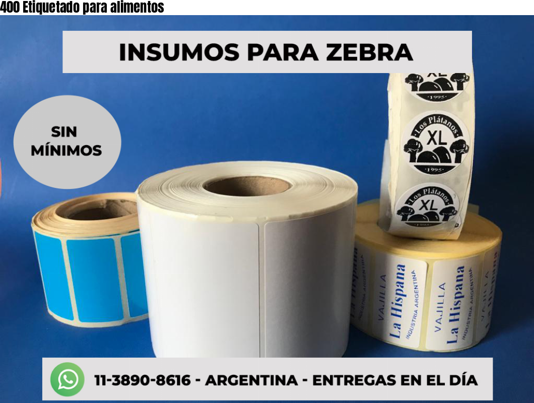 400 Etiquetado para alimentos