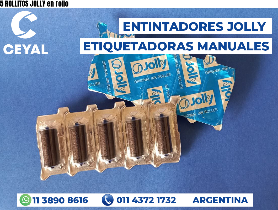 5 ROLLITOS JOLLY en rollo