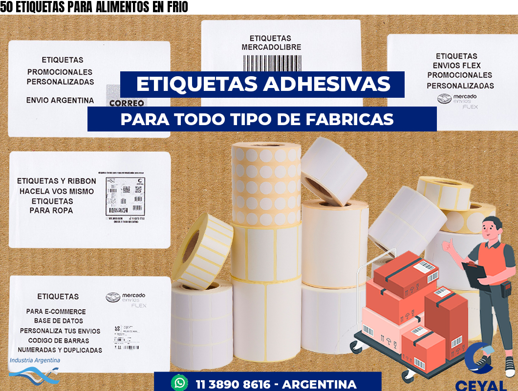 50 ETIQUETAS PARA ALIMENTOS EN FRIO