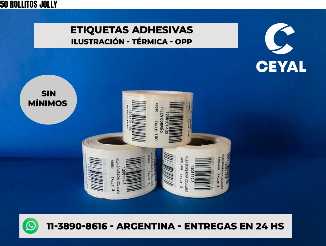 50 ROLLITOS JOLLY