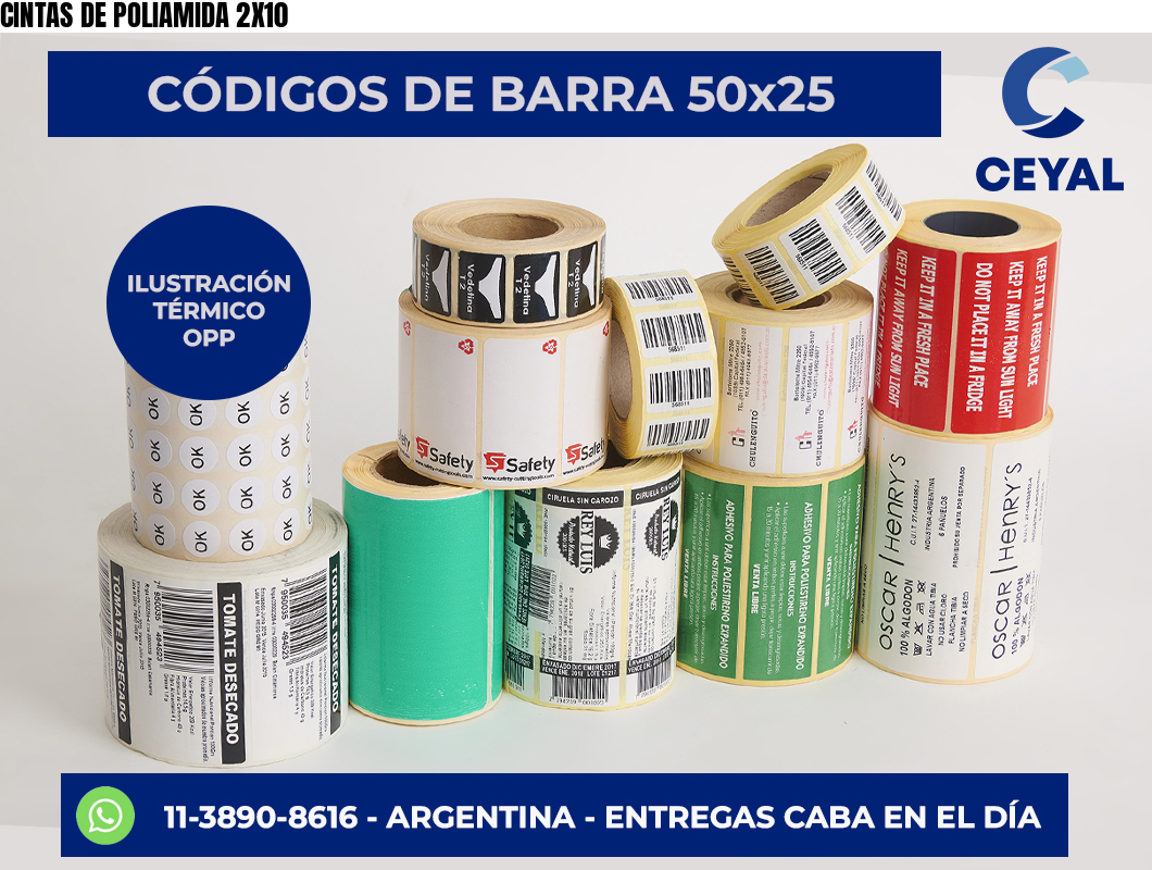 CINTAS DE POLIAMIDA 2X10