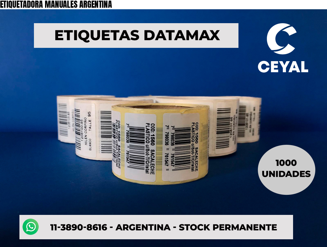 ETIQUETADORA MANUALES ARGENTINA