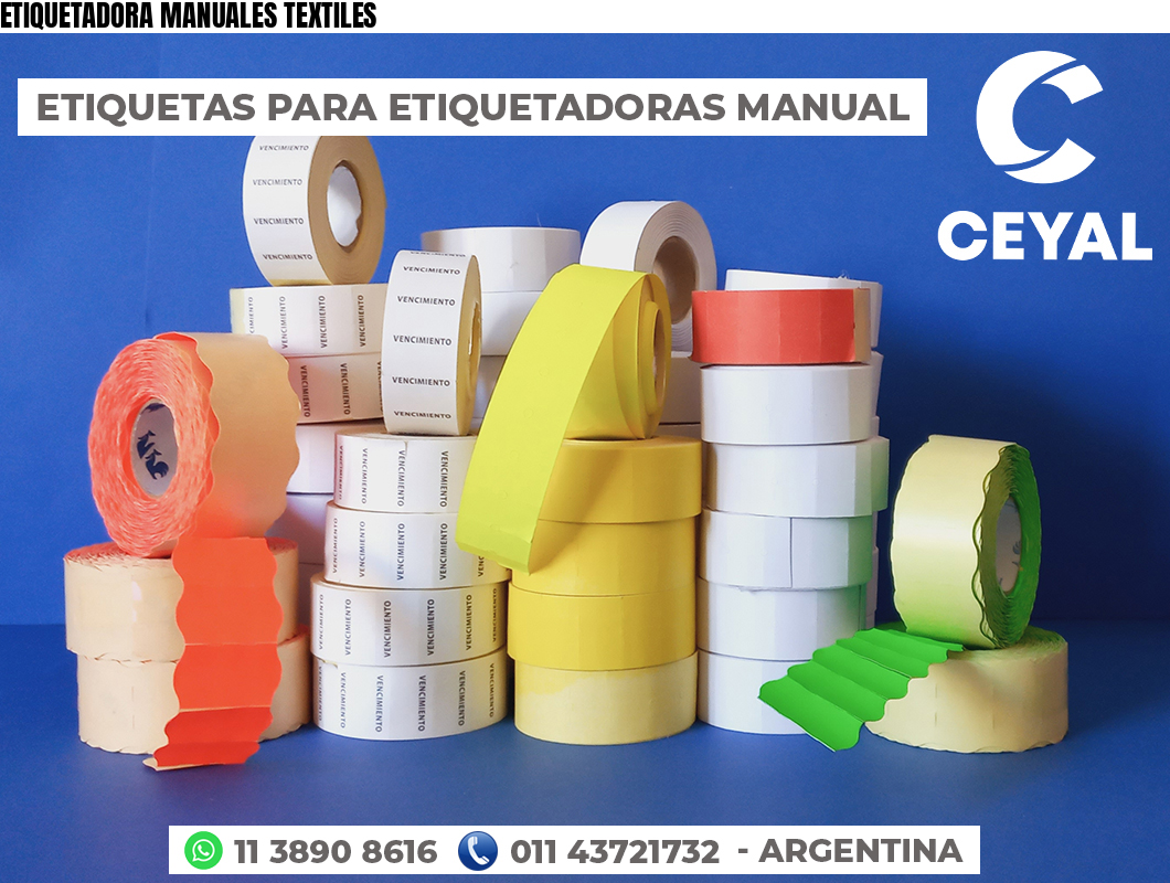 ETIQUETADORA MANUALES TEXTILES