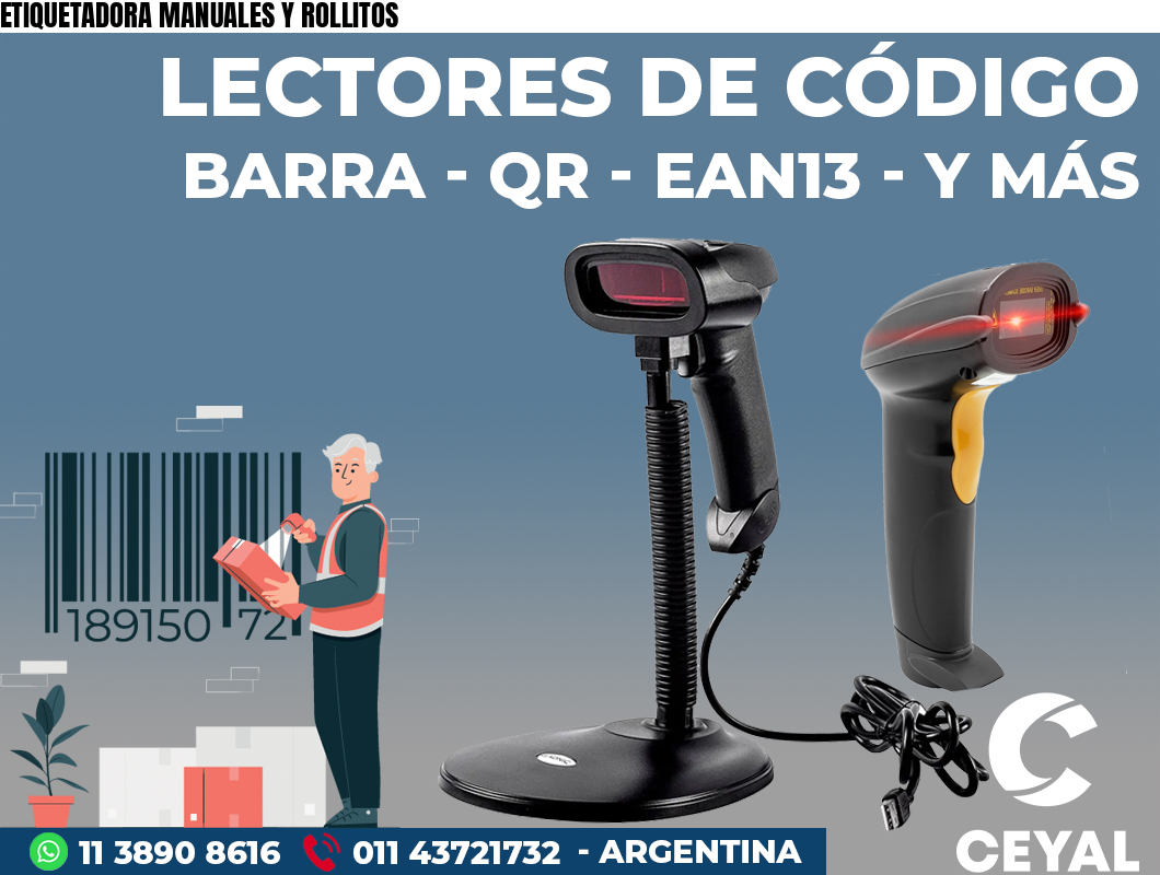 ETIQUETADORA MANUALES Y ROLLITOS