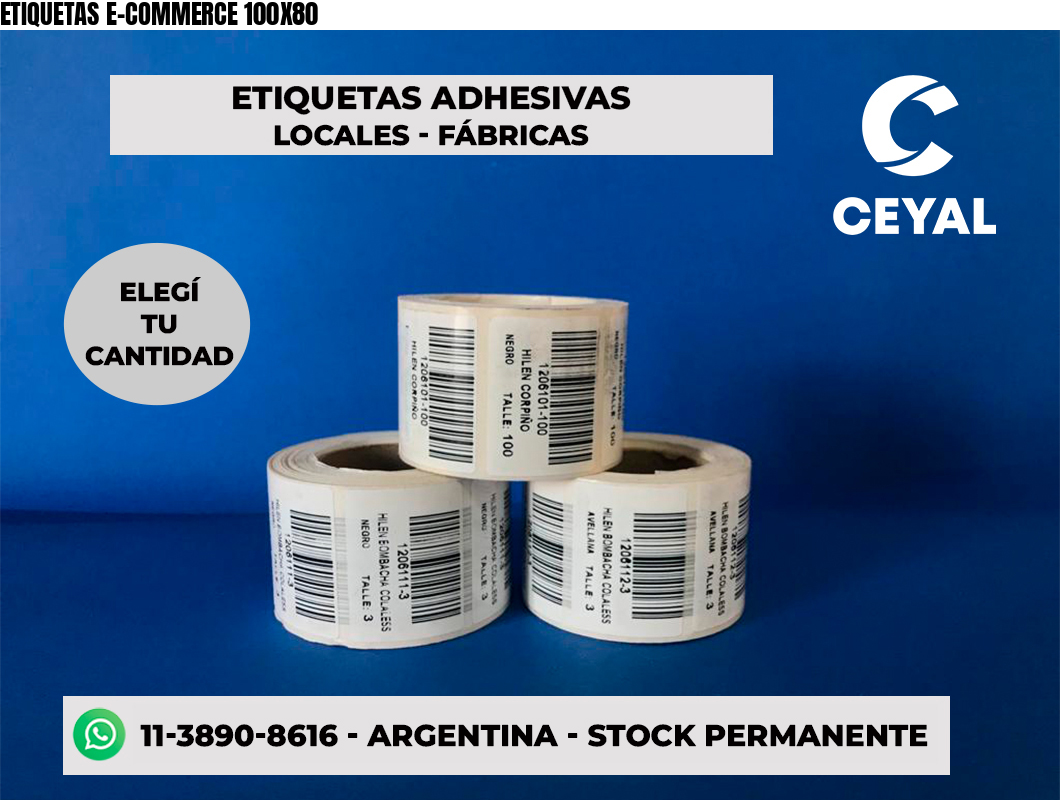 ETIQUETAS E-COMMERCE 100X80