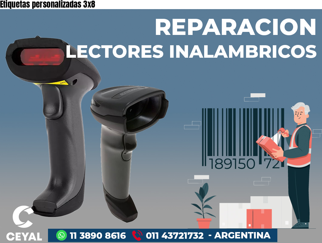 Etiquetas personalizadas 3x8