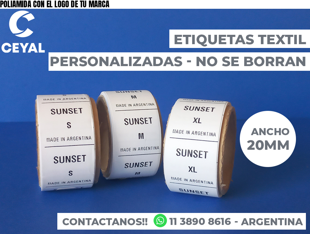 POLIAMIDA CON EL LOGO DE TU MARCA
