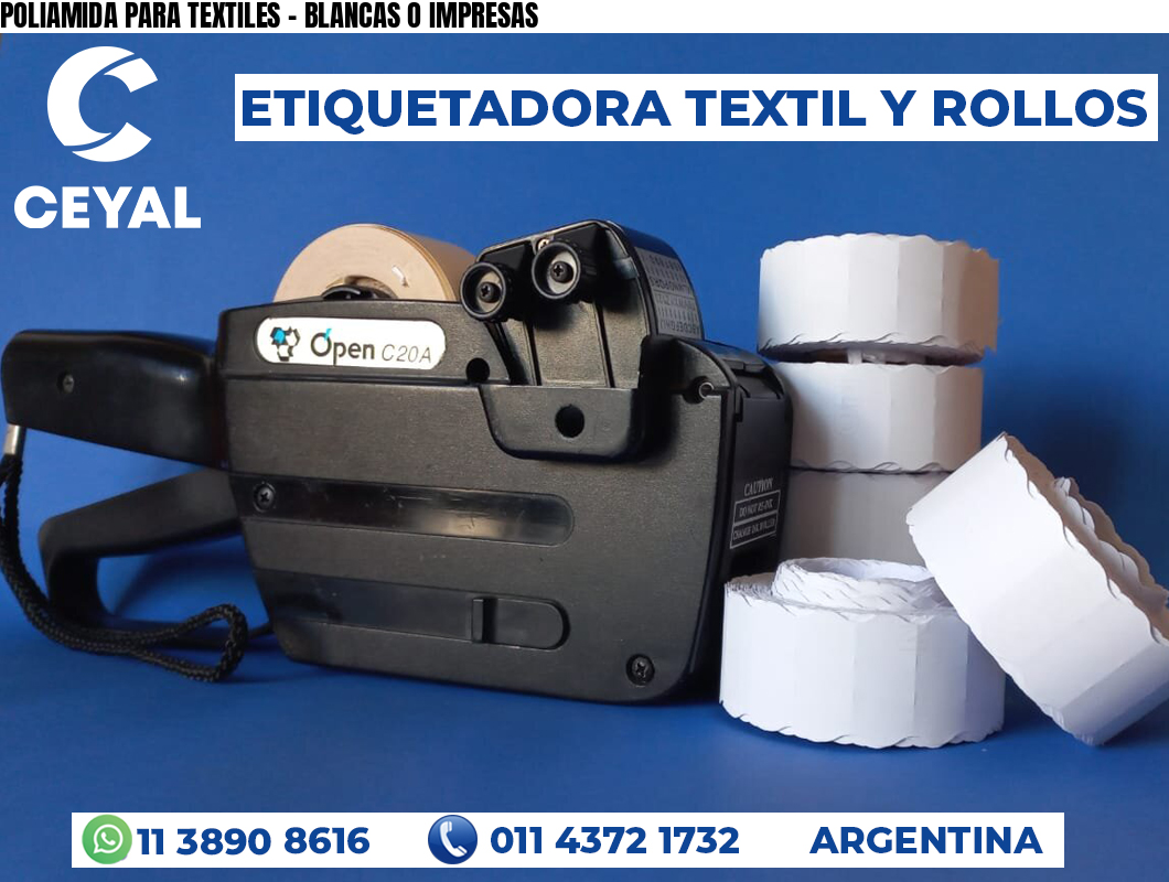 POLIAMIDA PARA TEXTILES - BLANCAS O IMPRESAS