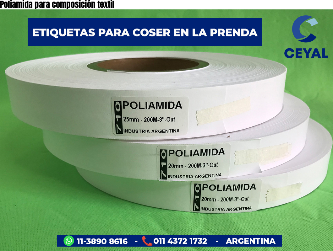 Poliamida para composición textil