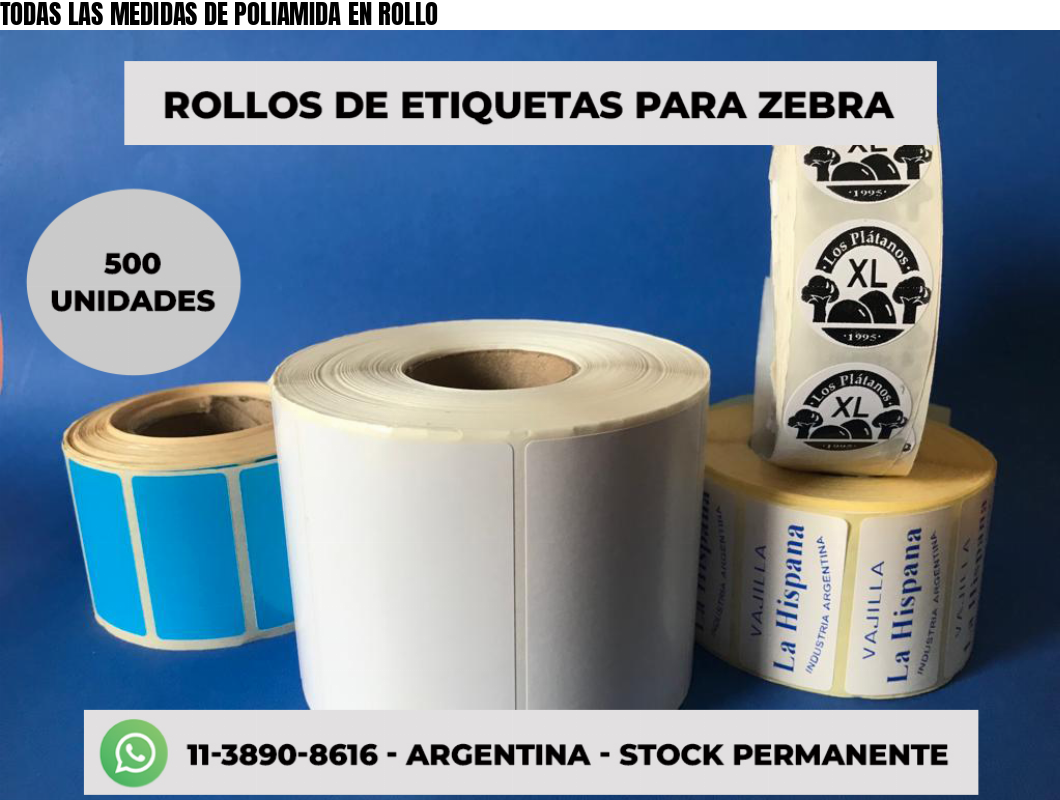 TODAS LAS MEDIDAS DE POLIAMIDA EN ROLLO