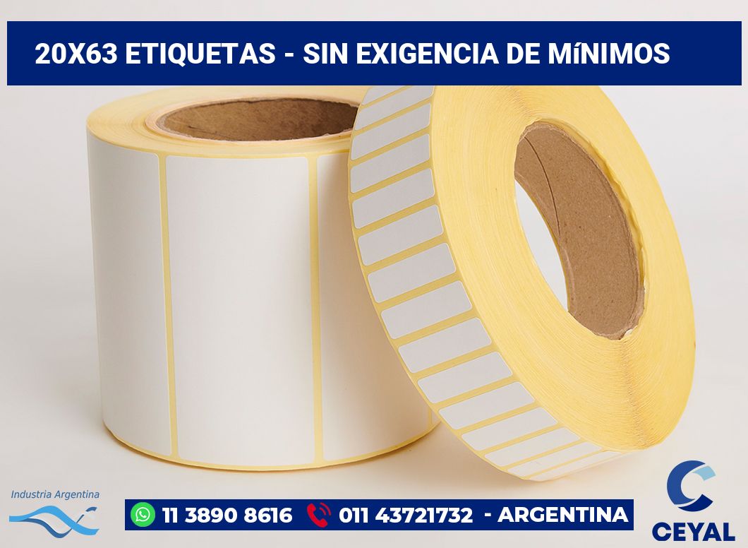 20x63 Etiquetas