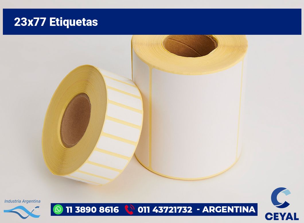 23x77 Etiquetas