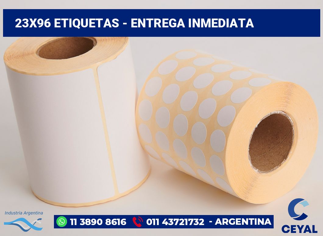 23x96 Etiquetas