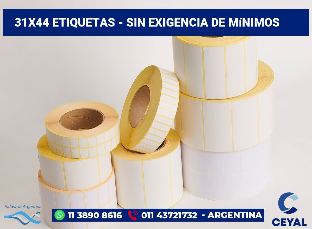 31×44 Etiquetas