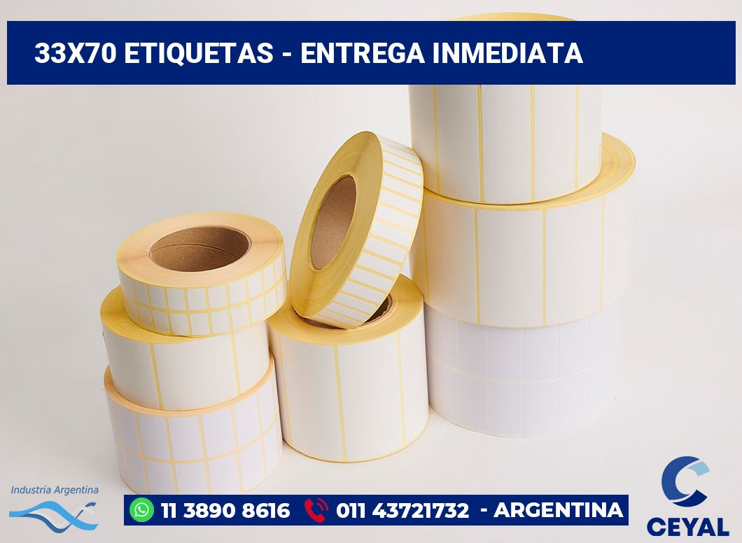 33x70 Etiquetas